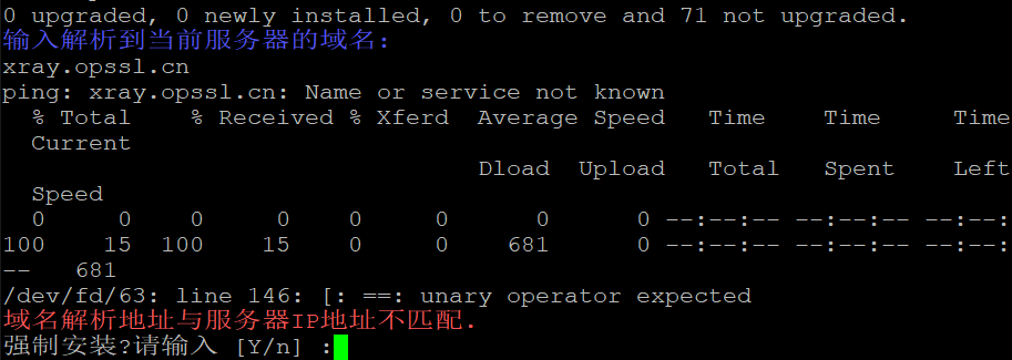 Xray脚本提示未解析域名